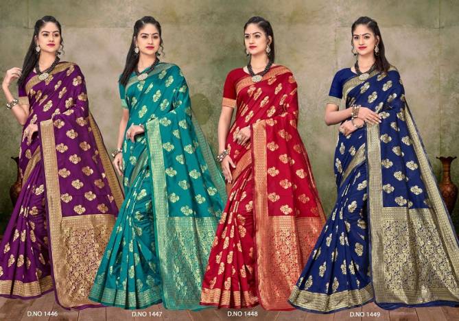 Raksha Latest Fancy Party Wear Designer Banarasi Silk Saree Collection